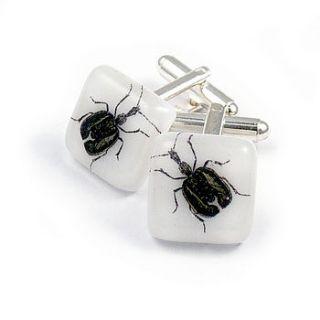 scuttle glass cufflinks by georgina griffiths