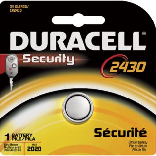 Duracell Lithium 3V 2430 Specialty Battery — Single Pack, Model# DL2430BPK  Lithium Batteries