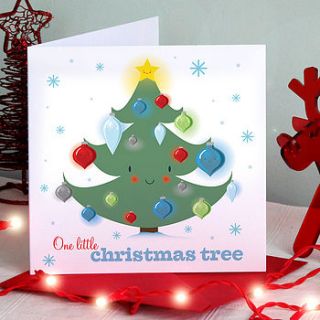 one little christmas tree card by joanne holbrook originals