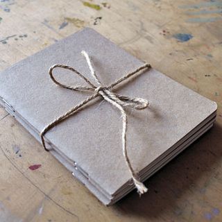set of three pocket eco sketchbooks by artful kids