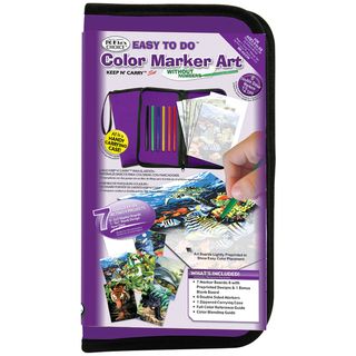 Big Kid's Choice Easy To Do Keep N' Carry Set Color Marker Art Royal Brush Markers & Paint