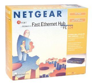 Netgear FE104 100Mbps 4 Port Fast Ethernet Hub Electronics