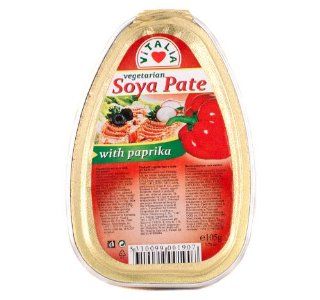 Vitalia Soya Pate with Paprika (3x105g/3x3.7oz) Pack of 3  Gourmet Food  Grocery & Gourmet Food