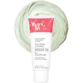 Yonka MASQUE 105   Oxygenating and Clarifying Clay Mask for Dry or Sensitive Skin (3.6 oz)  Facial Masks  Beauty