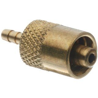 Male Luer Lock Fitting to Tube Brass Tube ID 3/32" .105" Barb OD Luer To Barbed Bulkhead Fittings