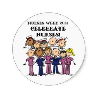 Nurses Week 2014 Celebrate Nurses Round Sticker