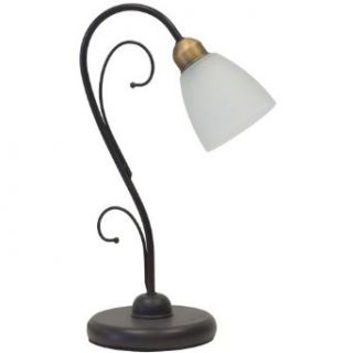Globe Avila One Light Table Lamp, Bronze with Frosted Globe #62062    