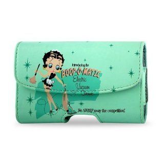 Reiko DHP102A TREO650B92 Durably Crafted Premium Horizontal Betty Boop Pouch for Palm Treo 650   1 Pack   Retail Packaging   MINT Green Cell Phones & Accessories