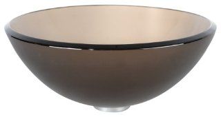 KRAUS GV 103FR 14 Frosted Brown 14 Inch Glass Vessel Sink    