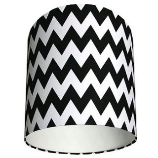 chevron lampshade in black by love frankie