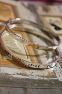 personalised luna bangle by posh totty designs boutique
