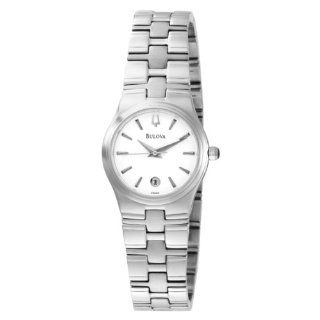Bulova Women's 96M102 Bracelet White Dial Watch at  Women's Watch store.