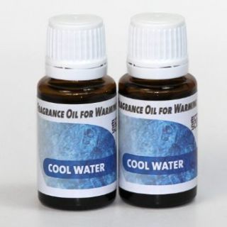 2 Pack. Cool Water Fragrance Oil for Warming from Ecoscents (15 mL). Highly concentrated for intense fragrance, ready to use   no wax or water carrier needed.