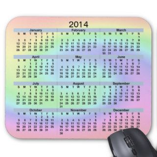 2014 Pastel Wave Mousepad