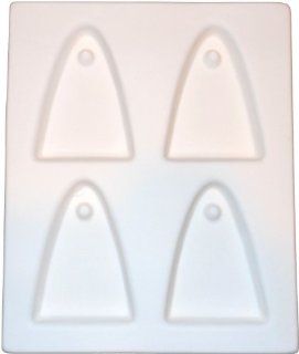 4 Triangle Pendant with Hole   Fusible Glass Frit Forming Jewelry Pendant Casting Mold