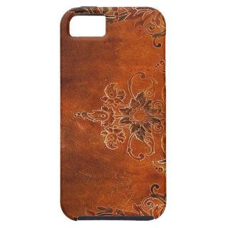 Orange Leather Look iPhone 5 Cases