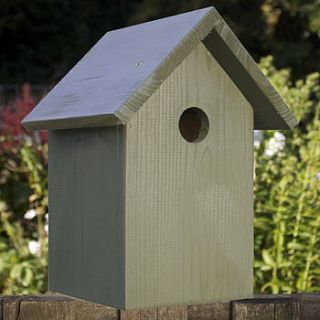 handmade wooden bird box by wudwerx