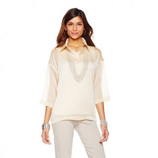 MarlaWynne Iridescent Chiffon Popover