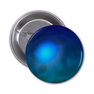 Blue green ball graphic metal reflection swirl pinback button