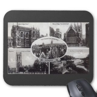 Five Scenes of Oxford England Vintage Mouse Pads