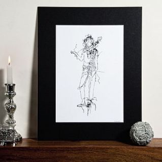 hand drawn mounted illustration by illustrated life