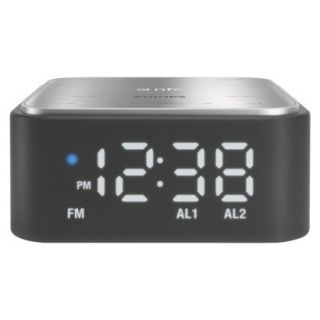 Philips Bluetooth Alarm Clock Radio   Black (SB1