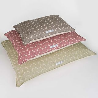m&h bone print pillow bed by mutts & hounds