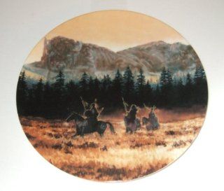 The Bradford Exchange Seventh Issue in THE FACES OF NATURE collection "WITHIN SUNRISE" by Julie Kramer Cole and Issued on W.S. George Fine China   Limited Edition Decorative Plate Native American Design   Commemorative Plates