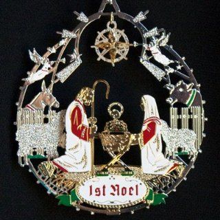 Shop Nativity Scene Christmas Ornament Brass with Gold and Silver Electroplate 3 Dimensional Ornament at the  Home Dcor Store