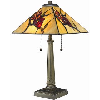 Tiffany style Floral Mission Table Lamp Serena d'italia Tiffany Style