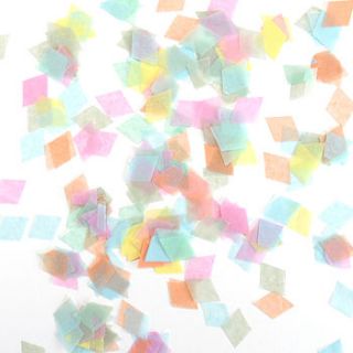 diamond shaped tissue paper confetti by peach blossom