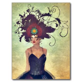 WH 002 Surreal Gothic Art Postcard