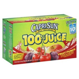 Capri Sun 100% Fruit Punch Juice 10 pk