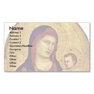 Madonna And Child By Giotto Di Bondone Business Cards