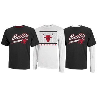 adidas Chicago Bulls Tip Off T Shirt Combo Pack   Black/White  Sports Fan Apparel  Sports & Outdoors
