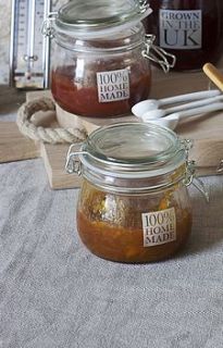 100% homemade jar   glass by garden trading