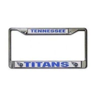 License Plate Frame Chrome   NFL Football   Tennessee Titans  Sports Fan License Plate Frames  Patio, Lawn & Garden