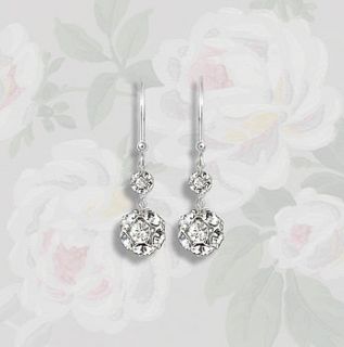 desire vintage style diamante earrings by susie warner