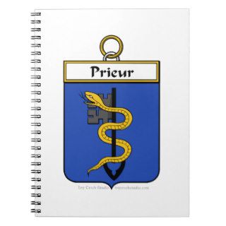 Prieur Family Crest Notebooks