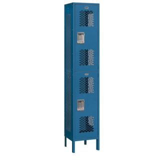Assembled Extra Wide Vented Double Tier 1 Wide Locker