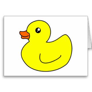 Yellow Rubber Duck Cards