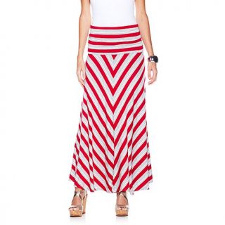 DG2 by Diane Gilman Convertible Striped Maxi Dress/Skirt