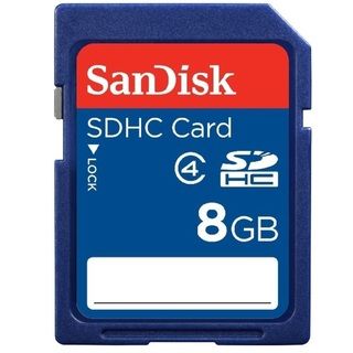 SanDisk 8GB Class 4 SDHC Flash Memory Card SanDisk SD Cards
