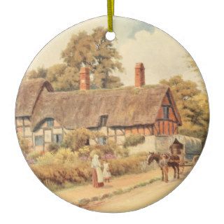 Anne Hathaway's Cottage III, Stratford upon Avon Christmas Tree Ornaments