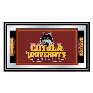 Loyola University Chicago Logo and Mascot Framed Mirror  Sports Fan Mirrors  Sports & Outdoors