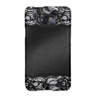 Black Lace and Satin Galaxy S2 Cover