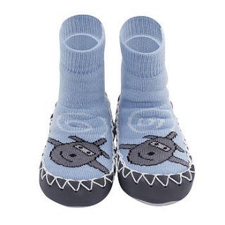 child's fly me to th moon moccasins by moccis