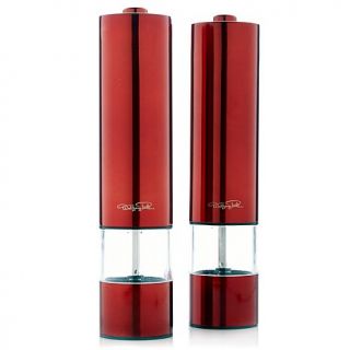 Wolfgang Puck 2 pack Stainless Steel Battery Powered Grinding Mills
