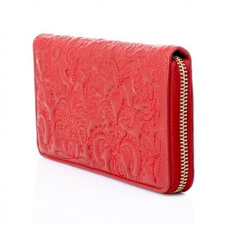 Clever Carriage Company Venetian Embroidered Leather Wallet