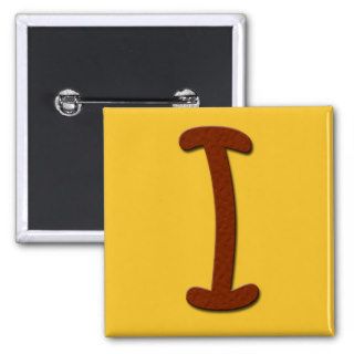 Orange Cardstock Monogram Buttons